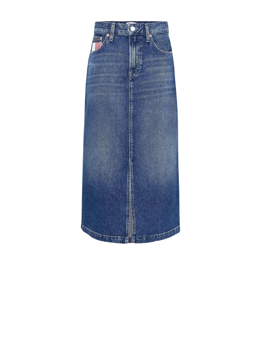 Claire Midi Skirt - Denim Medium — 2