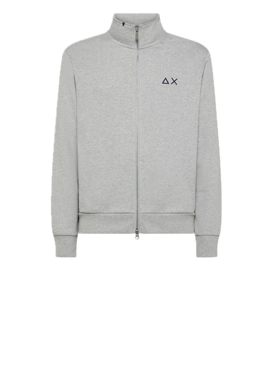 Full Zip Cotton Fl - Grigio Medio