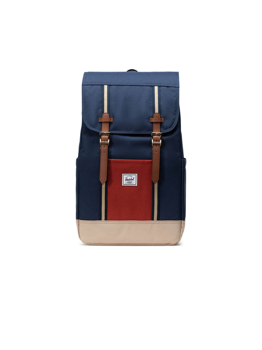 Retreat Backpack - Black Iris Red Ochre Twill