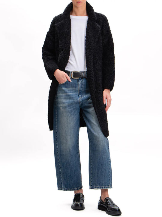 Cappottino Revers Bottoni - Nero