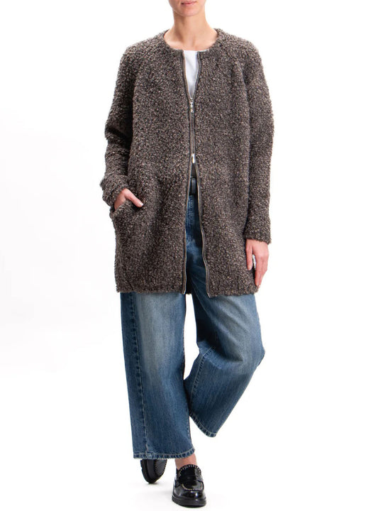 Giacca Zip - Tortora