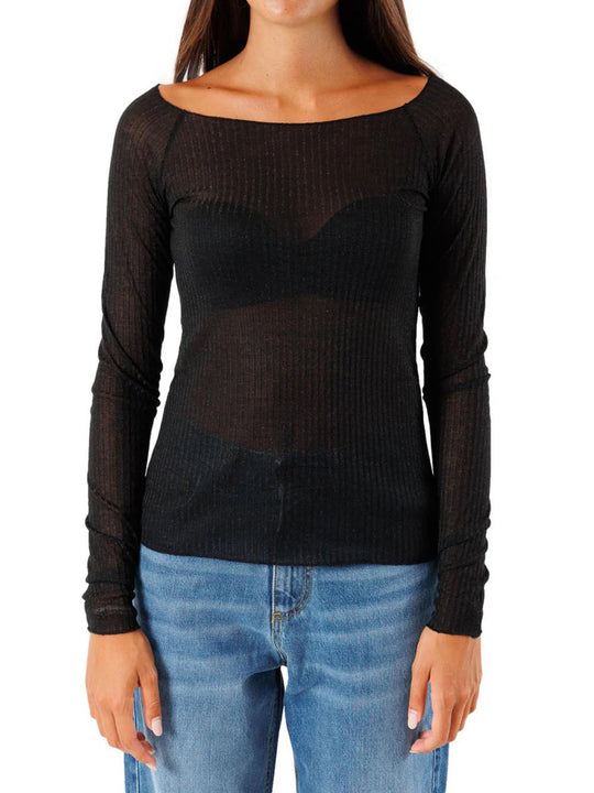 Barca Costina Lurex - Nero