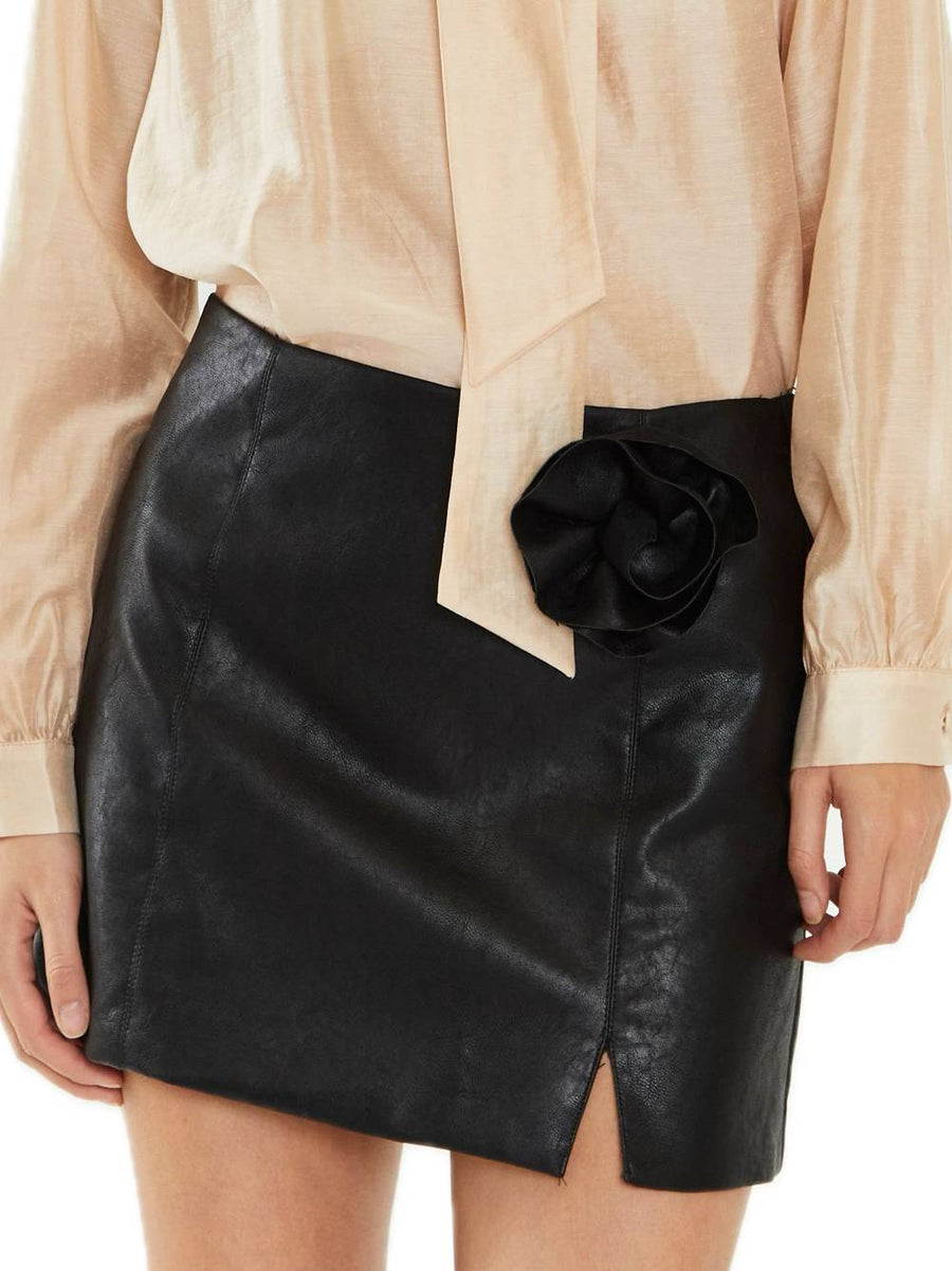 Ladies Skirt - Black Pu