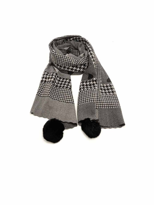 Stola Cuori Pied De Poule - Nero