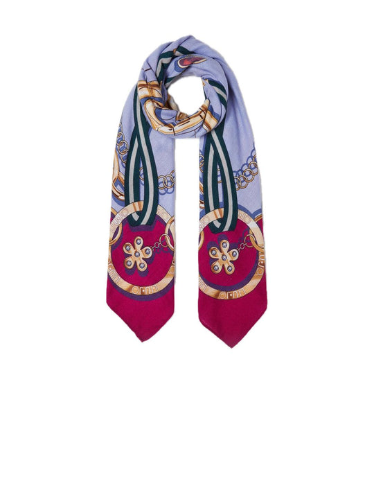 Ecs Foulard Mix Belt 120x120 - Fuxia