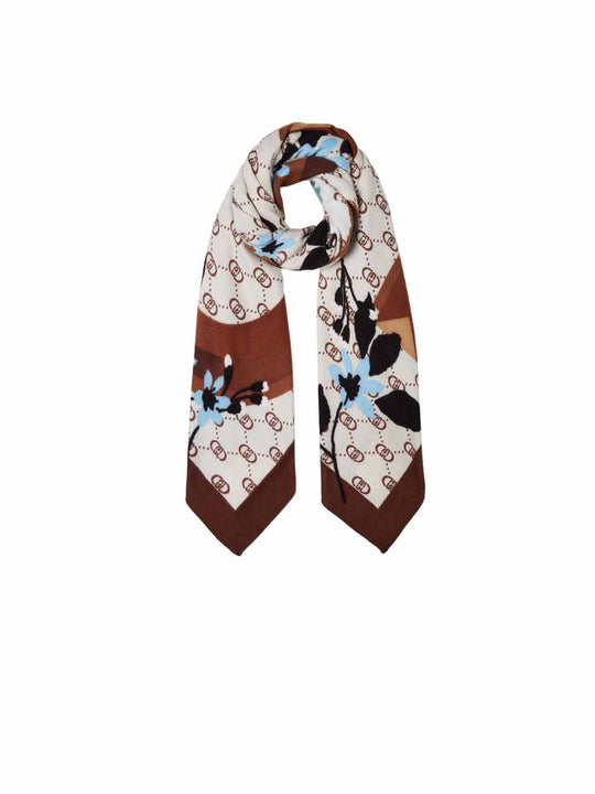 Foulard Flowery Logo 120x120 - Naturale