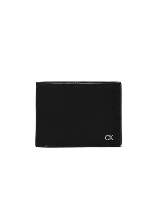 Metal Ck Trifold 10Cc W/Coin - Black