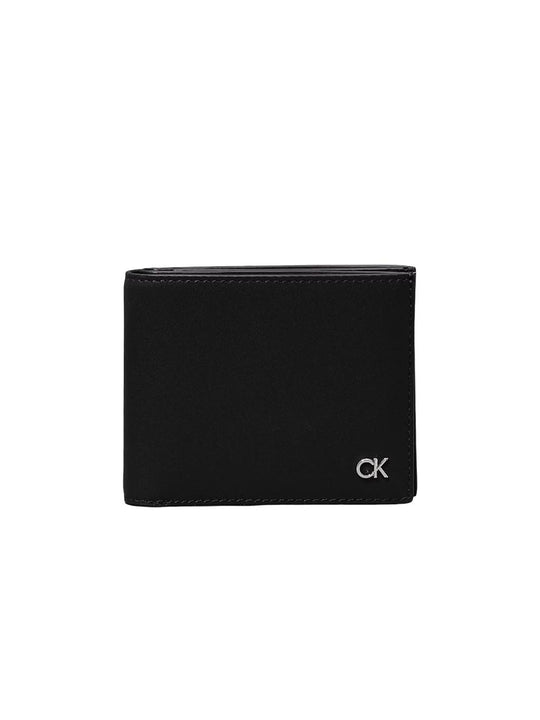 Metal Ck Bifold 5Cc W/Coin - Ck Black Smooth