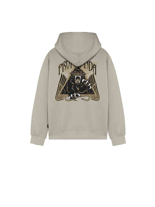 Felpa 100% Cotone Triangle Panther - Bone