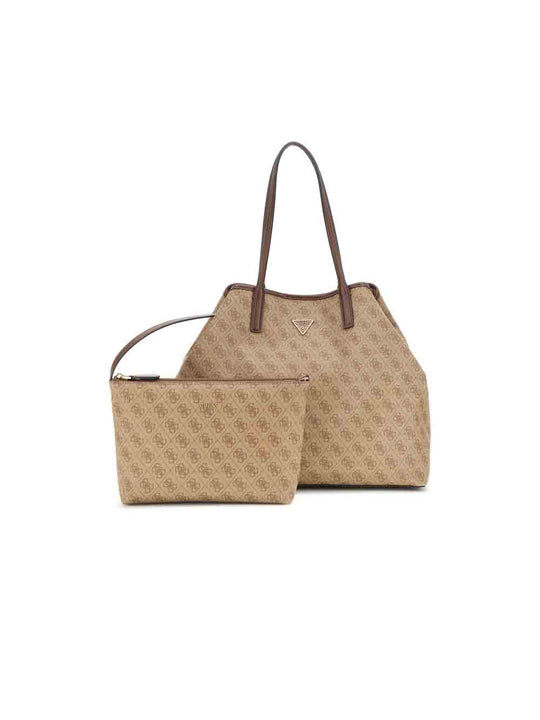 Eco Victtoria Lrg 2 In 1 Tote - Latte Logo