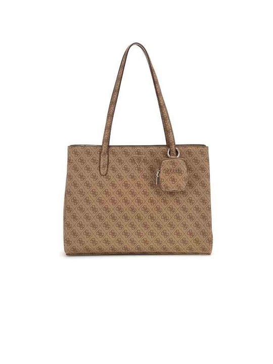 Power Play Tech Tote - Latte Logo