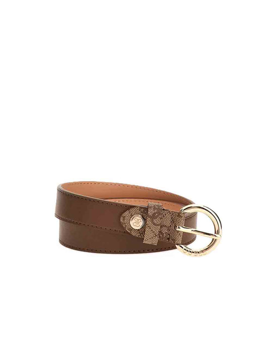 Mietta Adj Pant Belt H25 - Latte Logo