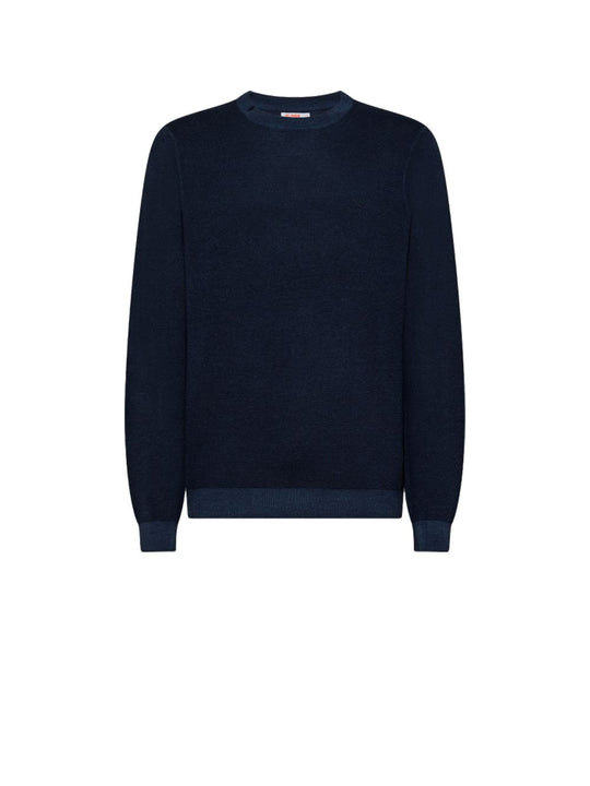 Round Vintage Rice - Navy Blue