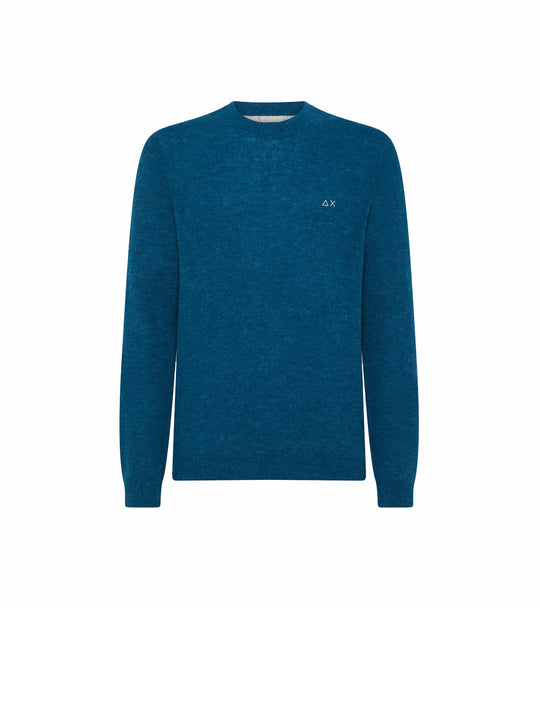 Round Alpaca Solid - Blue Profondo