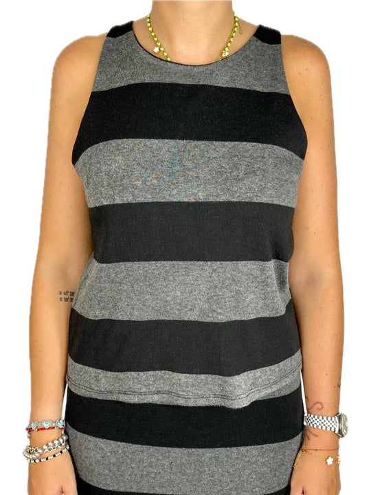 Top Canotta - Grigio Nero