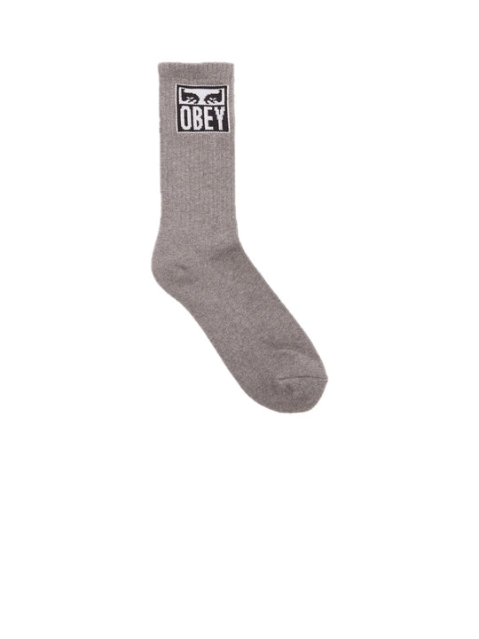 Obey Eyes Icon Socks - Ash Grey