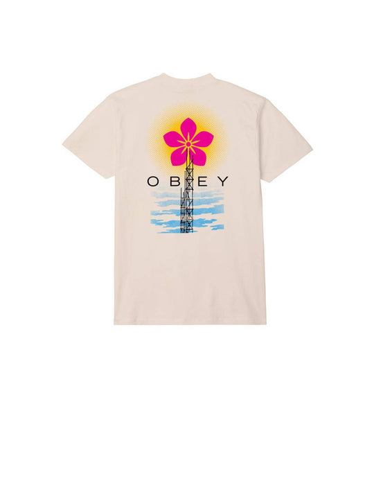 Obey Elevated Power Tee - Cream