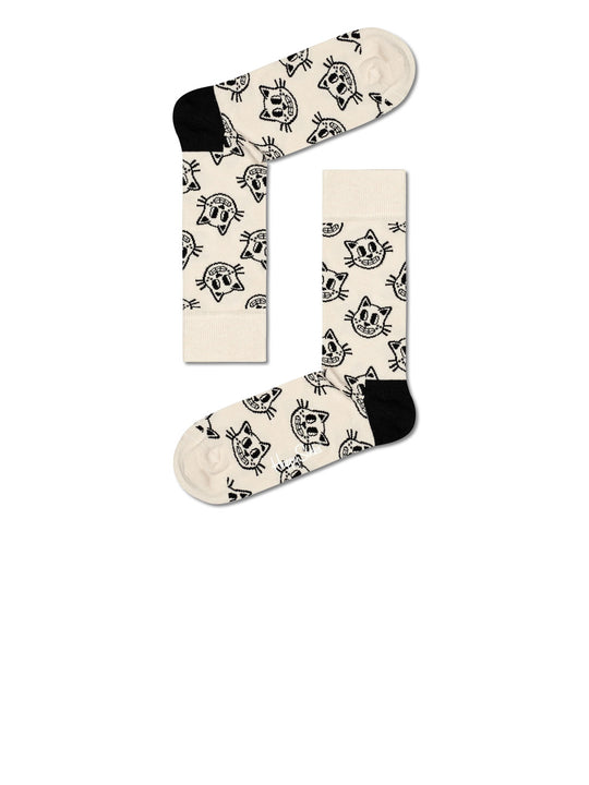 Cat Socks - White