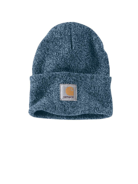 Acrylic Watch Hat - Marine Blue Melange