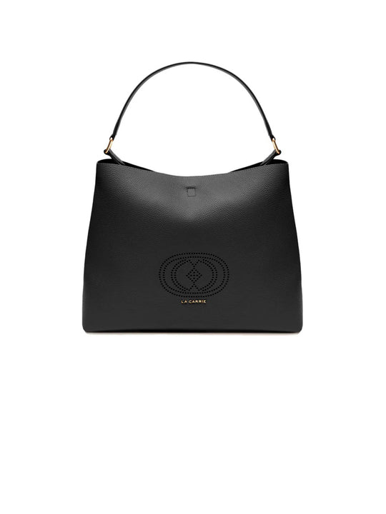 Drilled Logo Hook Shopper T. - Black