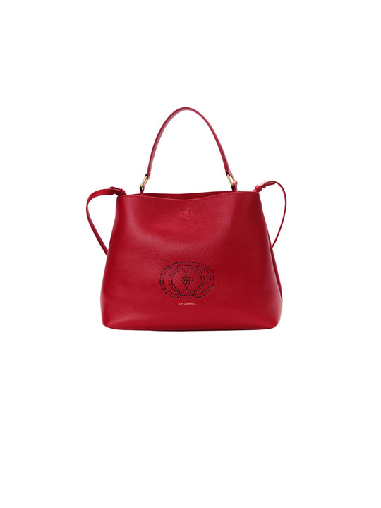 Drilled Logo Hook Shopper T. - Red