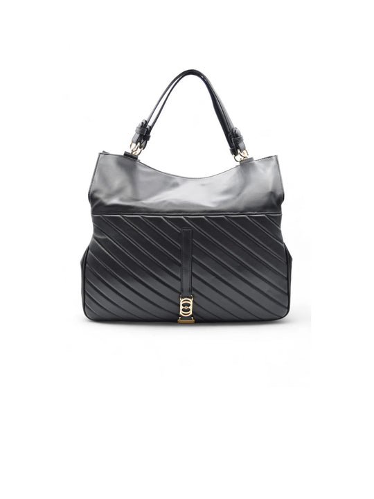 Plumar Mary Grace Big Hand Bag Leather - Black