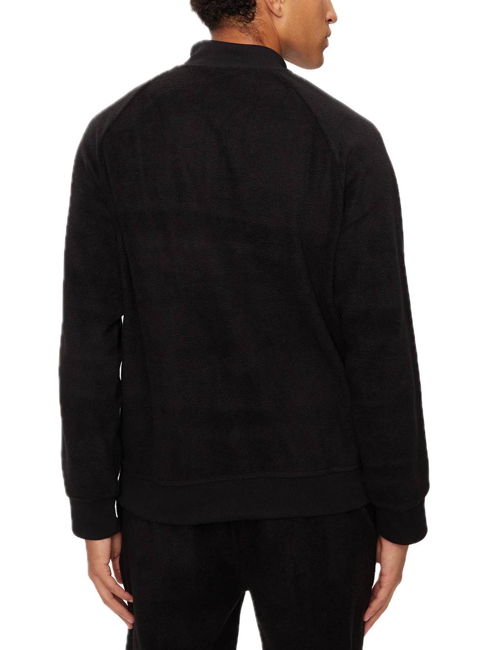 L/S Mock Neck Sleep Top - Polo Black — 2