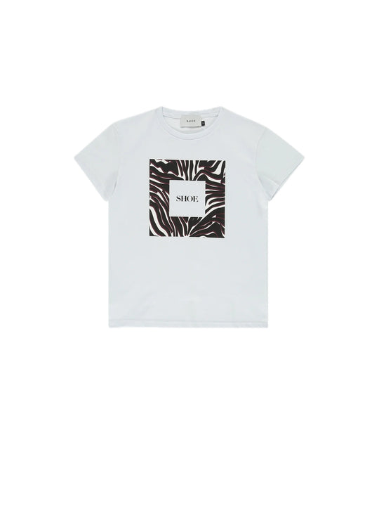 T-shirt Manica Corta White - Zebra