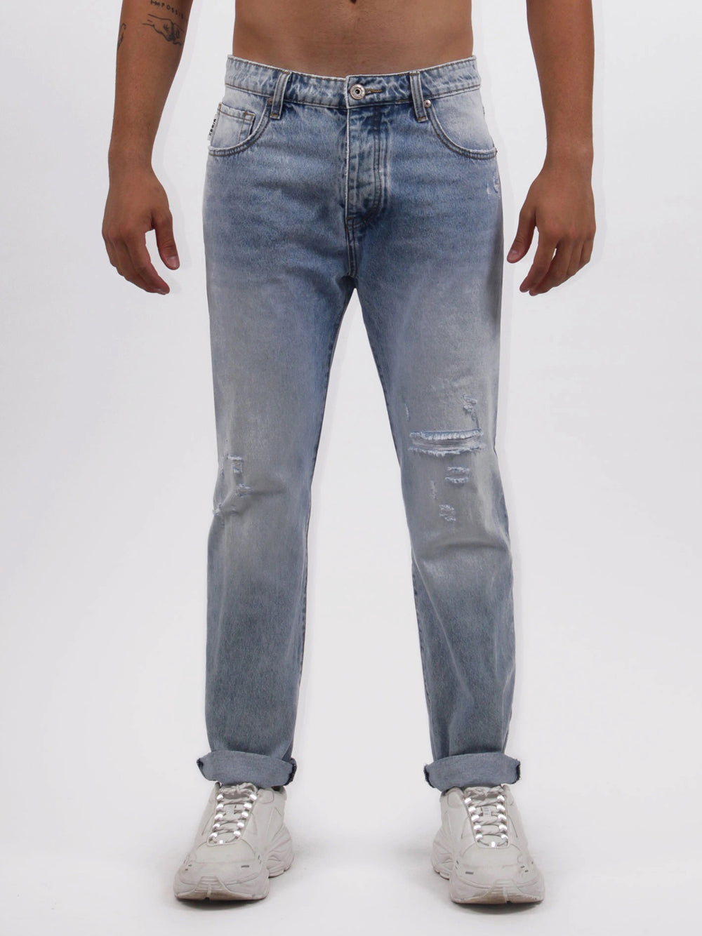 Jeans Regular Colore Unico — 1