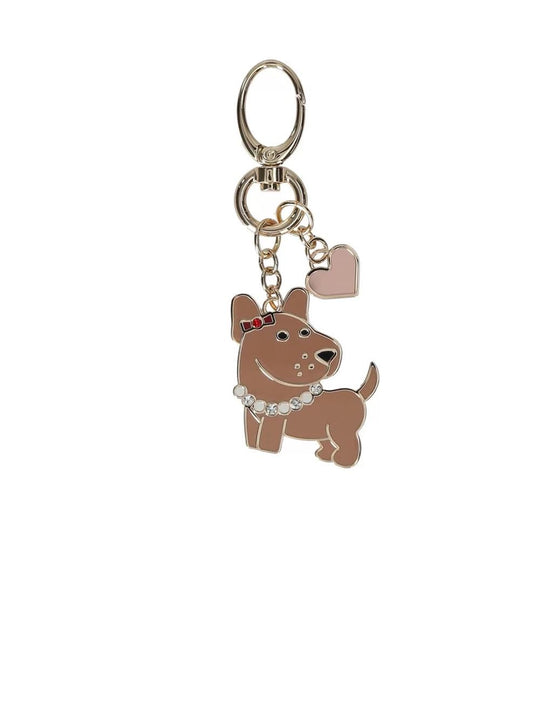 Dog Key Ring - Brass Gold