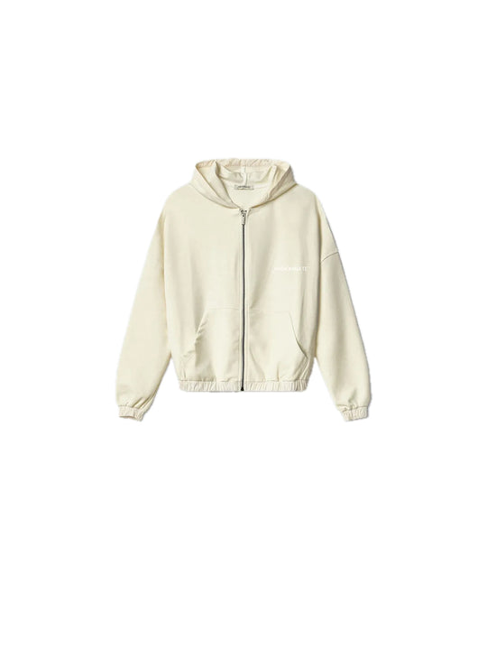 Giubbino All Zip In Modal E Nylon Con Stampa - Off White