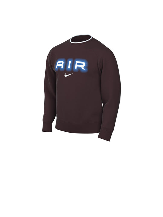 M Nsw Sw Air Crew Flc Bb - Burgundy Crush