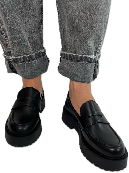 Mocassino Vitello - Nero