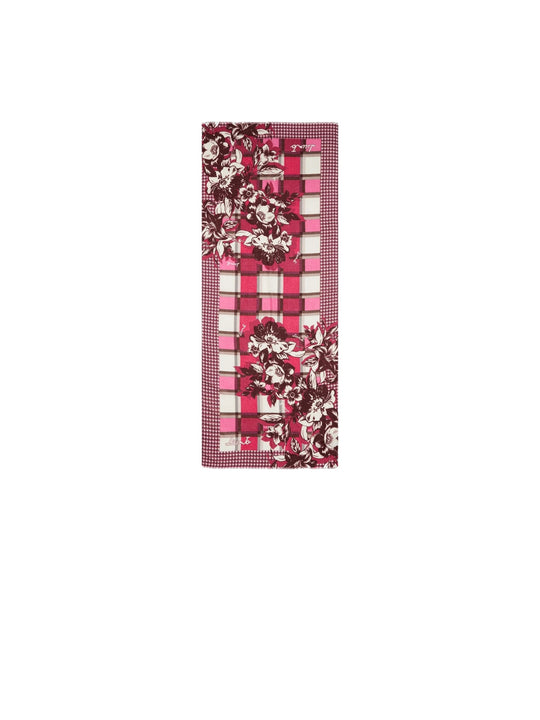 Ecs Stola Young Check 70x180 - Fucsia