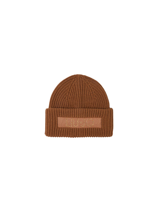 Beanie Con Logo - Cammello