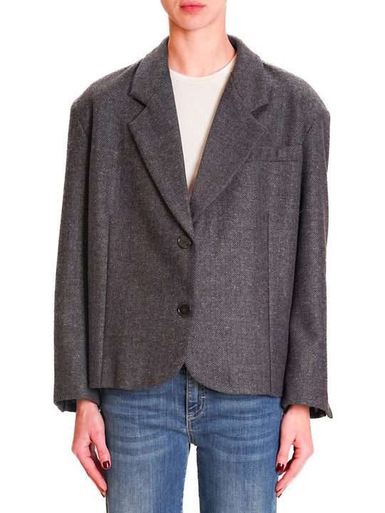 Giacca Spigata Grigio