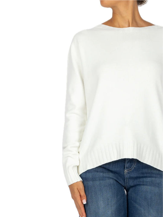 Girocollo Spacco Dietro - Panna