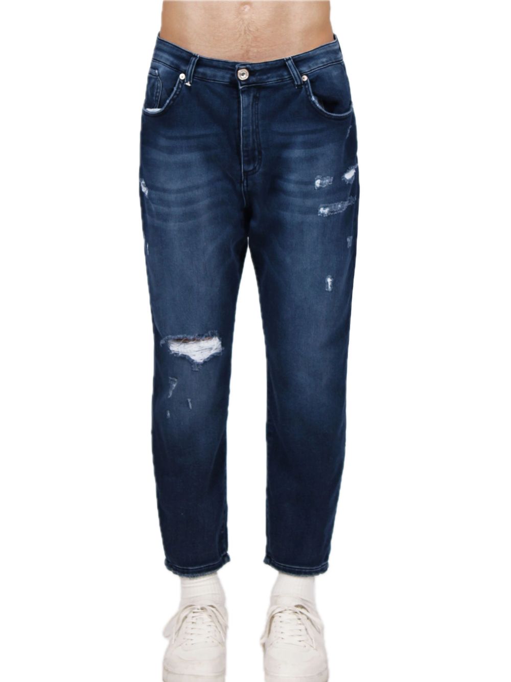 Distressed Sweatpants - Blue — 3