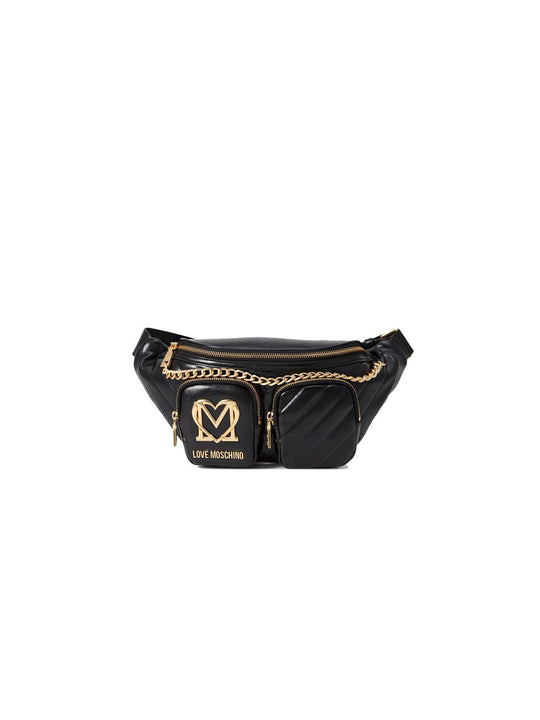 Marsupio Pu Quilted Obliquo - Nero