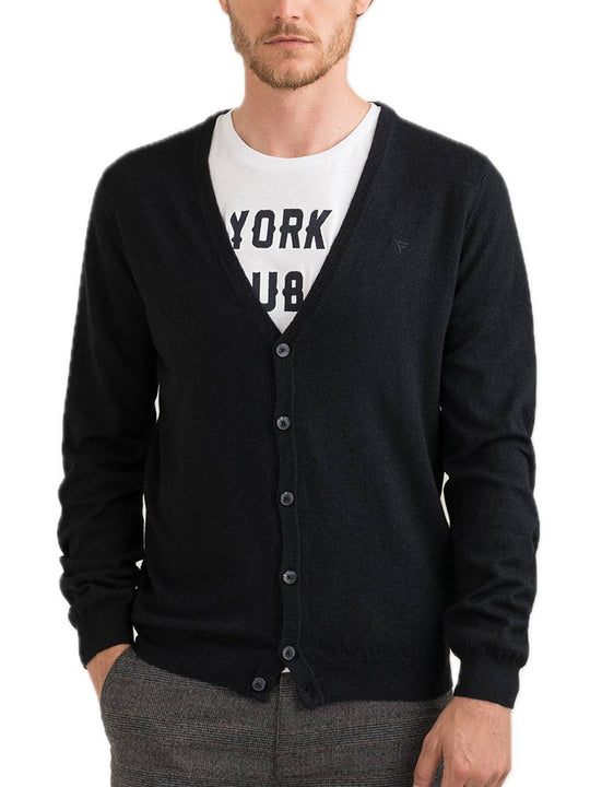 Maglia M/L Cardigan Unito Man - Dark Blue