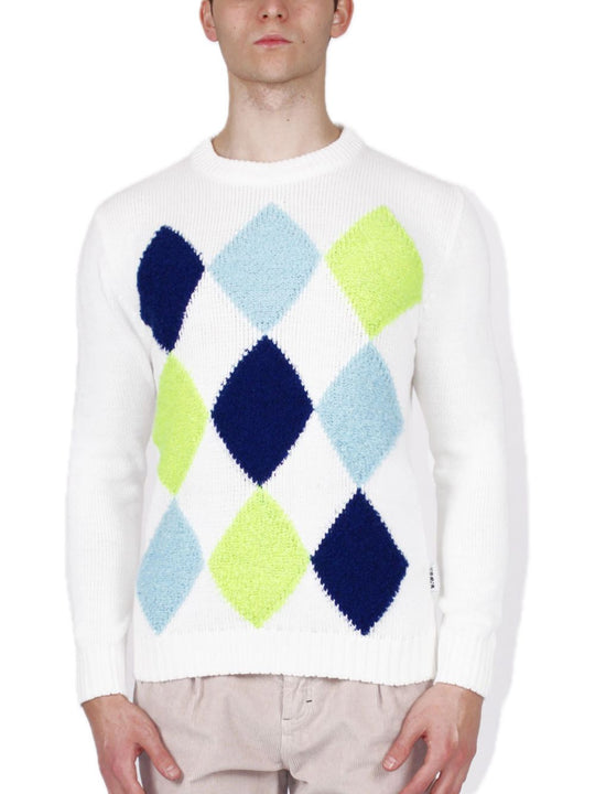 Girocollo Rombi Rasato Rov. - Panna