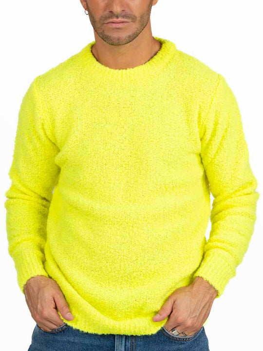 Berna M Girocollo Rasato ROV - Giallo Fluo