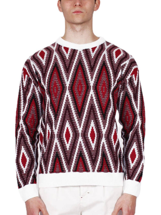 Girocollo Jacquard Fin.7 - Panna Vino