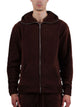 Fleece Zip Hoodie - Chocolate