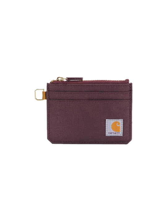Zippered Card Keeper Wallet - Deep Wine
