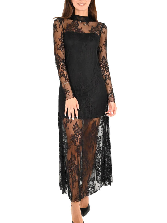 Vestito Pizzo - Nero