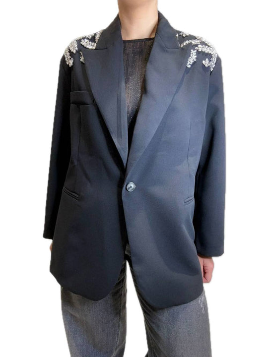 Giacca Gioiello Spalle - Nero