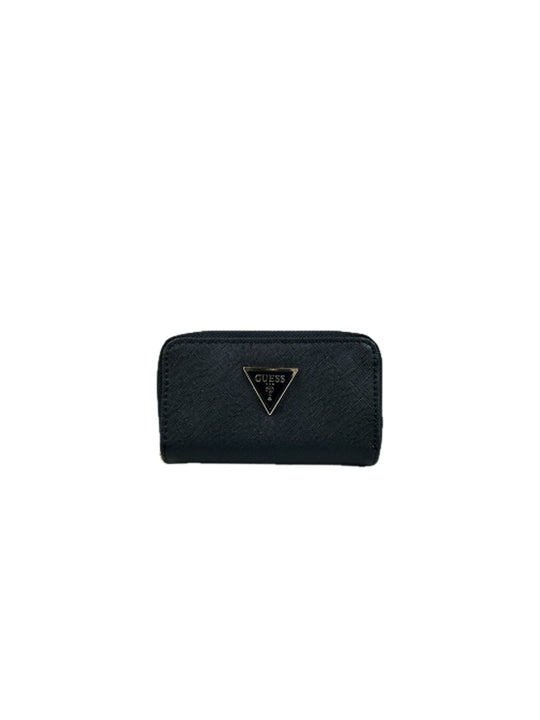 Double Zip Mini Wallet - Black