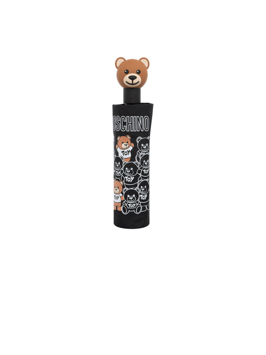 Ombrello Moschino Mini Aoc Bear Crowd - Nero