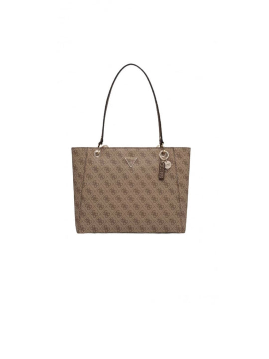 Noelle Tote - Latte Logo Brown